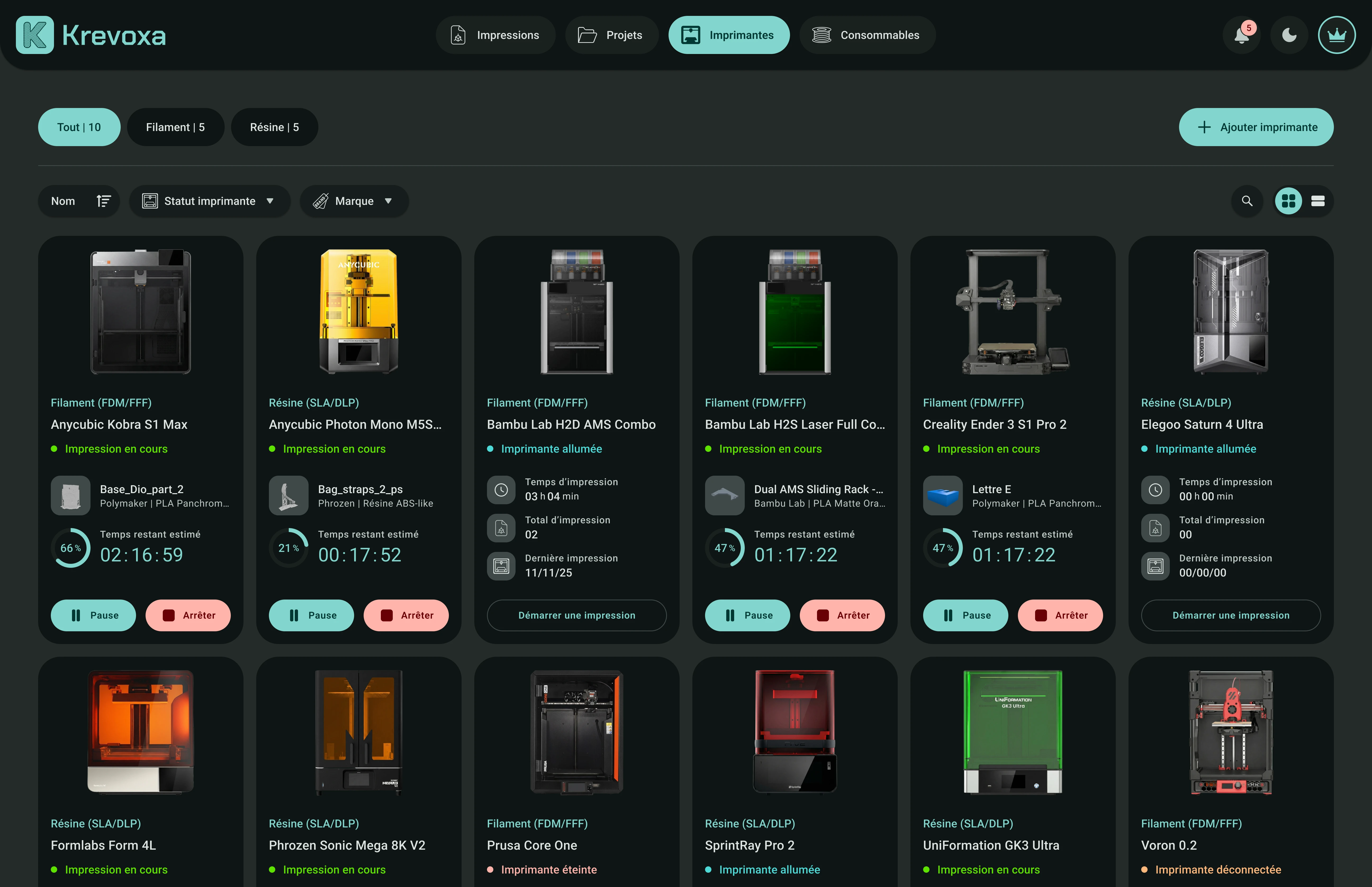Preview of the Krevoxa app